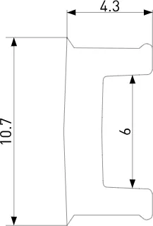 Изображение товара Рассеиватель для светодиодного профиля Elektrostandard RL-2-ALP024