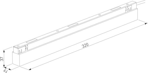 Изображение товара Ввод питания для шинопровода Elektrostandard Brass Line 150W 95066/00 (латунь)