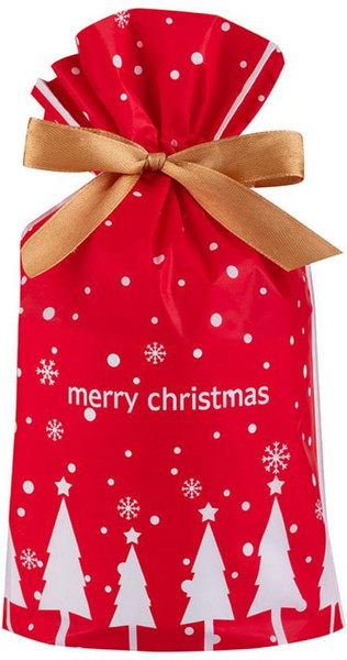 Изображение товара Набор пакетов подарочных Волшебная страна Елки / 109724 (10шт, красный)