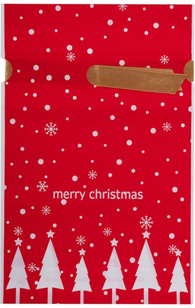 Изображение товара Набор пакетов подарочных Волшебная страна Елки / 109724 (10шт, красный)