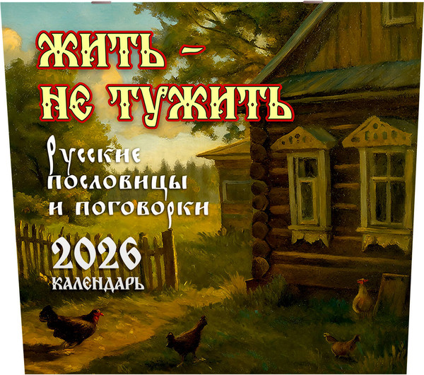 Изображение товара Календарь настенный АСТ Жить - не тужить. 2026 год (9785171769055)