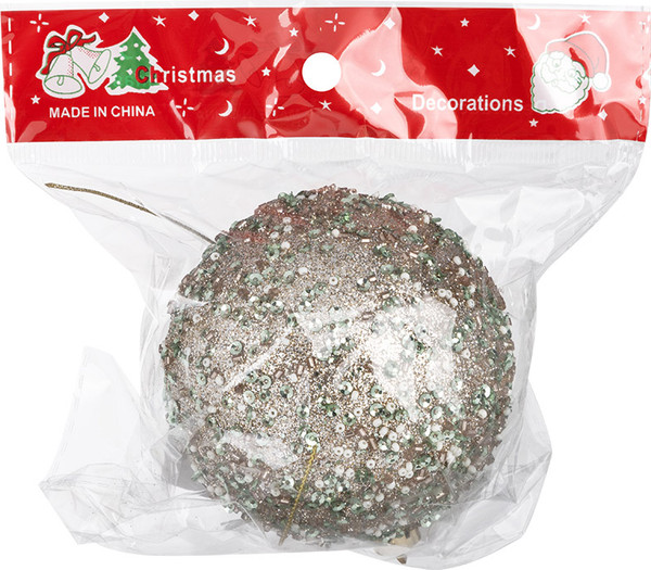 Изображение товара Шар новогодний Волшебная страна Сияние зеленое / 110193