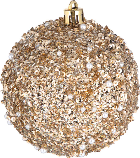 Изображение товара Шар новогодний Волшебная страна Сияние золотое / 110192