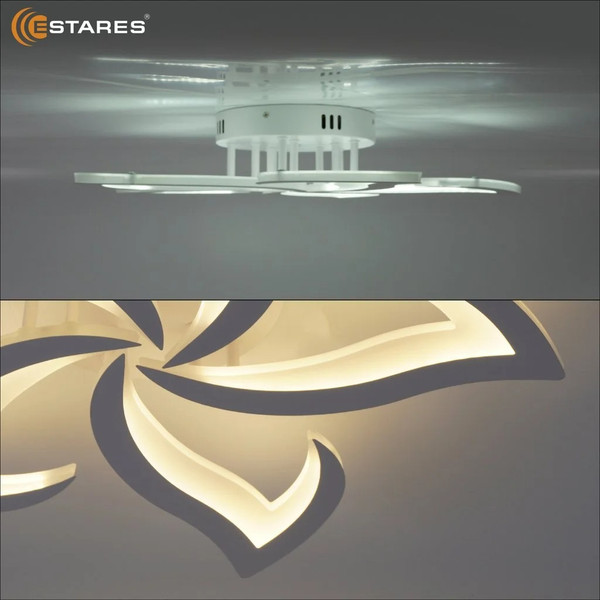 Изображение товара Потолочный светильник Estares Ella 50W 5F-RC 600x95-WHITE/WHITE-220-IP20