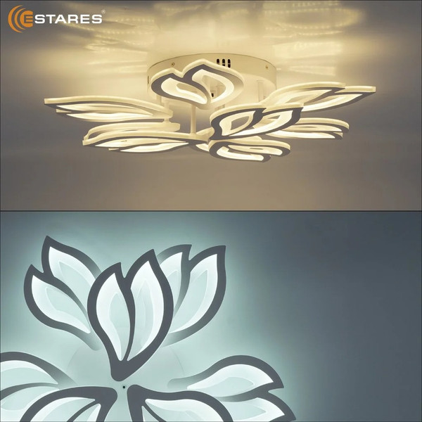 Изображение товара Люстра Estares Medea 120W 9F-RC-645x135-WHITE/WHITE-220-IP20