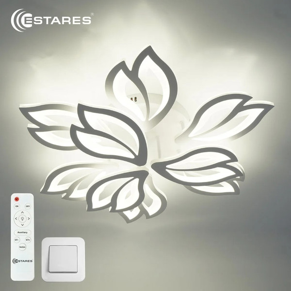 Изображение товара Люстра Estares Medea 120W 9F-RC-645x135-WHITE/WHITE-220-IP20