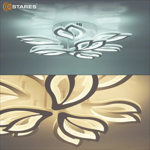 Изображение товара Люстра Estares Medea 120W 9F-RC-645x135-WHITE/WHITE-220-IP20