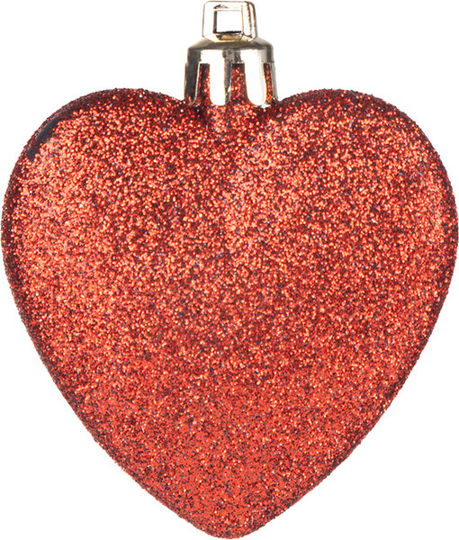 Изображение товара Набор елочных игрушек Волшебная страна Сердце бордовое / 110449 (12шт)