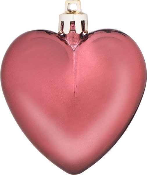 Изображение товара Набор елочных игрушек Волшебная страна Сердце бордовое / 110449 (12шт)