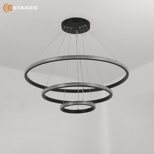 Изображение товара Люстра Estares Akrilika slim 70W 3R-APP-600x1100-BLACK/CLEAR-220-IP20