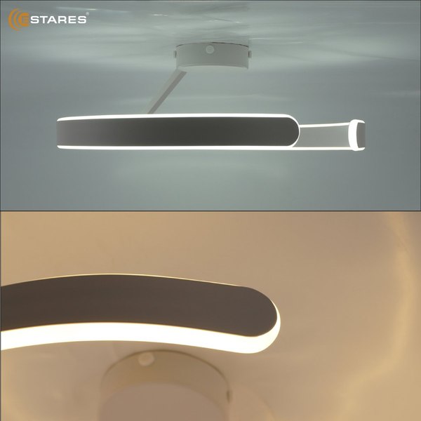 Изображение товара Потолочный светильник Estares Madera 80W R-APP-500x170-WHITE/WHITE-220-IP20