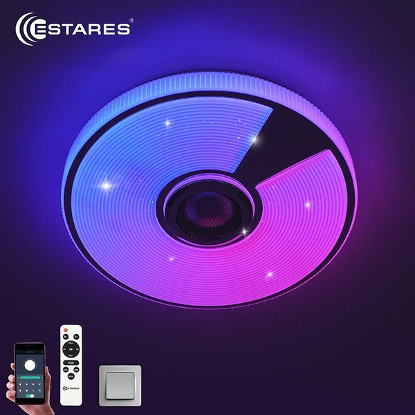 Изображение товара Потолочный светильник Estares Song RGB 40W R-APP-330x65-WHITE/CHROME/SHINY-220-IP20