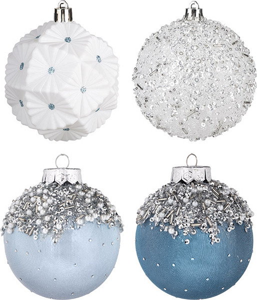 Изображение товара Набор шаров новогодних Волшебная страна Зимняя сказка / 110456 (12шт)