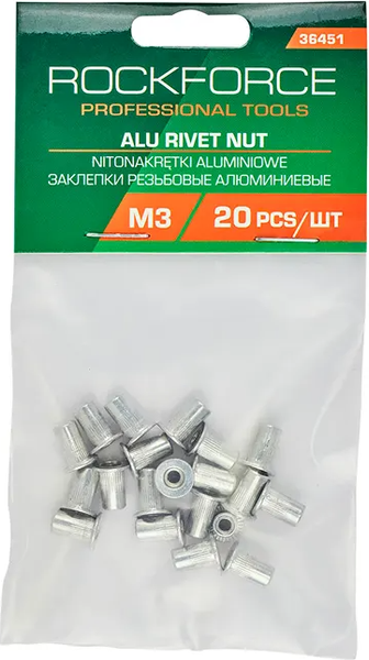 Изображение товара Набор заклепок RockForce RF-36451 (62191), (20шт)