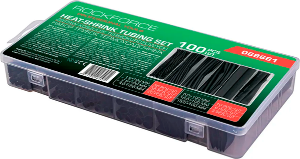 Изображение товара Набор трубок термоусаживаемых RockForce RF-068661 (62208)