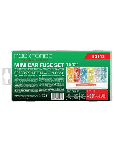 Изображение товара Комплект предохранителей для автомобиля RockForce RF-FS-35(83143) (62226)