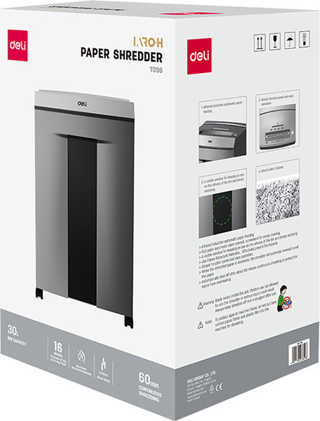 Изображение товара Шредер Deli ET096 (серый)