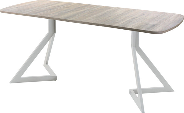 Изображение товара Обеденный стол AMC Elite Е20(1200) D2 (серебро/дуб уайт-ривер песочно-бежевый)