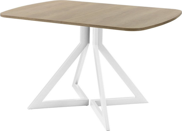 Изображение товара Обеденный стол AMC Elite Е20(1200) D2 (белый/дуб небраска натур)