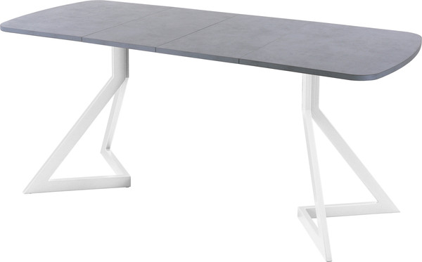 Изображение товара Обеденный стол AMC Elite Е20(1200) D2 (белый/бетон чикаго светло-серый)