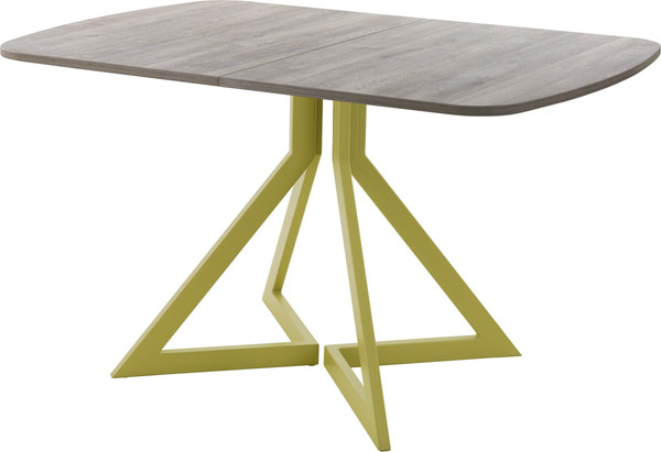 Изображение товара Обеденный стол AMC Elite Е20(1200) D2 (золото/дуб уайт-ривер песочно-бежевый)