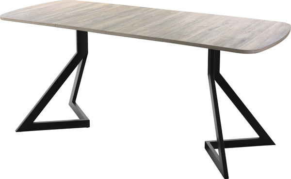 Изображение товара Обеденный стол AMC Elite Е20(1100) D2 (черный/дуб уайт-ривер песочно-бежевый)