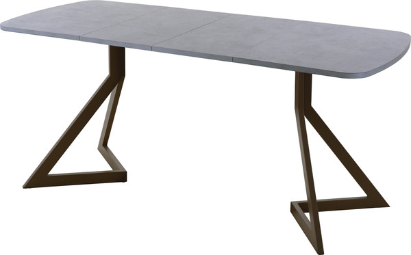 Изображение товара Обеденный стол AMC Elite Е20(1100) D2 (коричневый/бетон чикаго светло-серый)