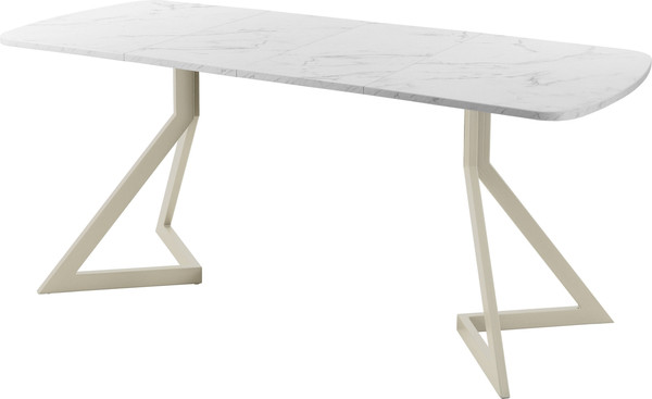 Изображение товара Обеденный стол AMC Elite Е20(1100) D2 (бежевый/мрамор кристалл)
