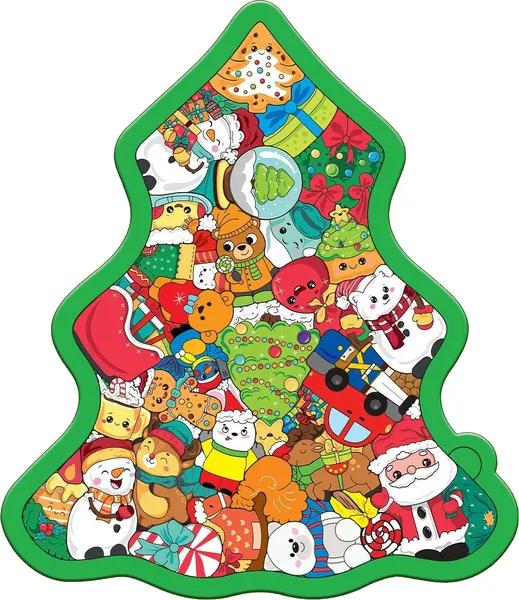 Изображение товара Развивающая игра Puzzle Time Новогодняя елочка / 9672031