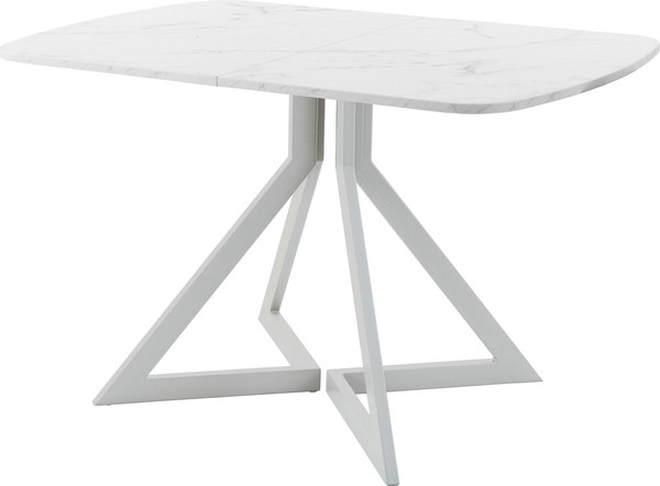 Изображение товара Обеденный стол AMC Elite Е20(1100) D2 (серебро/мрамор кристалл)