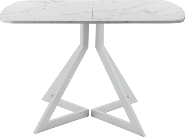 Изображение товара Обеденный стол AMC Elite Е20(1100) D2 (серебро/мрамор кристалл)