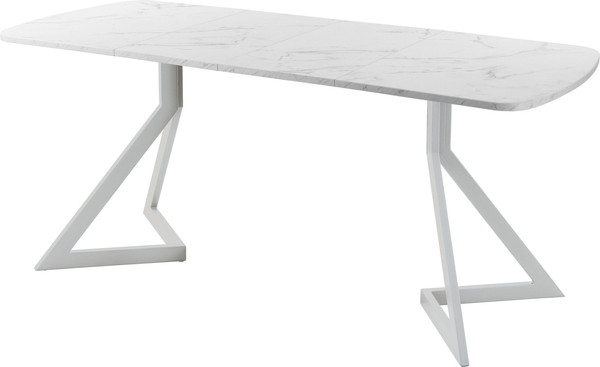 Изображение товара Обеденный стол AMC Elite Е20(1100) D2 (серебро/мрамор кристалл)