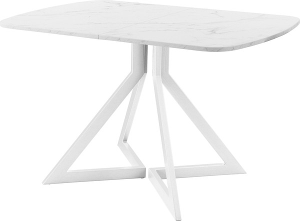 Изображение товара Обеденный стол AMC Elite Е20(1100) D2 (белый/мрамор кристалл)