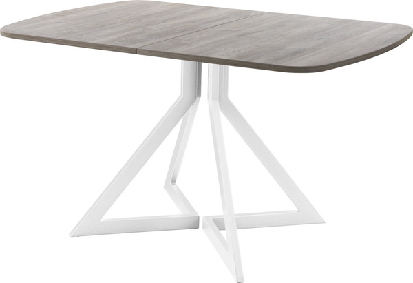 Изображение товара Обеденный стол AMC Elite Е20(1100) D2 (белый/дуб уайт-ривер песочно-бежевый)