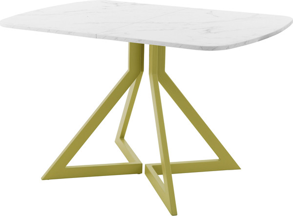 Изображение товара Обеденный стол AMC Elite Е20(1100) D2 (золото/мрамор кристалл)