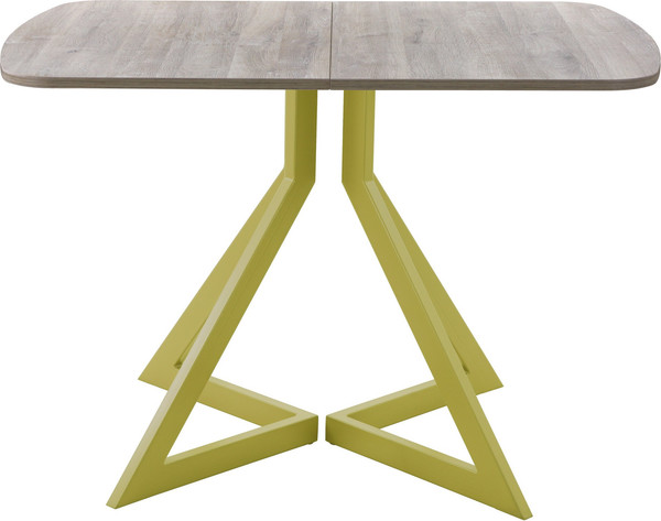 Изображение товара Обеденный стол AMC Elite Е20(1100) D2 (золото/дуб уайт-ривер песочно-бежевый)