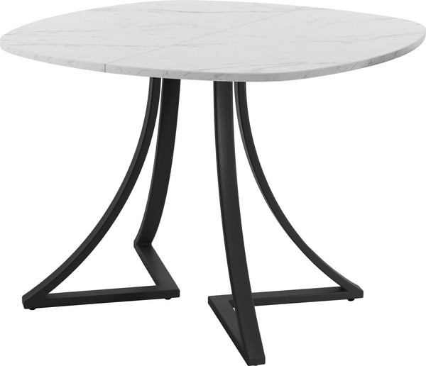 Изображение товара Обеденный стол AMC Elite Е24(900) D7 (черный/мрамор кристалл)