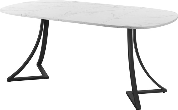 Изображение товара Обеденный стол AMC Elite Е24(900) D7 (черный/мрамор кристалл)