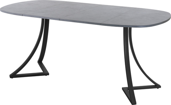 Изображение товара Обеденный стол AMC Elite Е24(900) D7 (черный/бетон чикаго светло-серый)