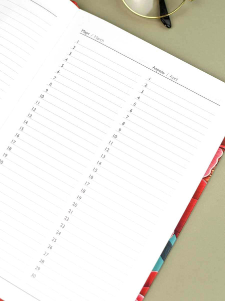 Изображение товара Ежедневник Феникс+ Diary. Красные пионы / 71553