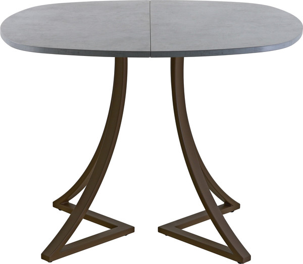 Изображение товара Обеденный стол AMC Elite Е24(900) D7 (коричневый/бетон чикаго светло-серый)