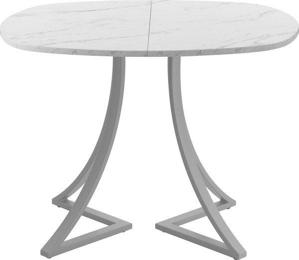 Изображение товара Обеденный стол AMC Elite Е24(900) D7 (серебро/мрамор кристалл)