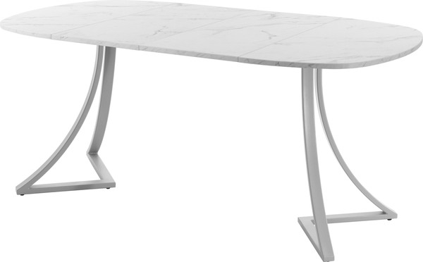 Изображение товара Обеденный стол AMC Elite Е24(900) D7 (серебро/мрамор кристалл)