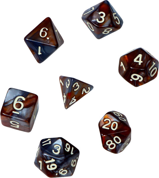 Изображение товара Набор кубиков для настольной игры Время игры Дайсы для ДнД Кварцит / 9891842 (7шт)