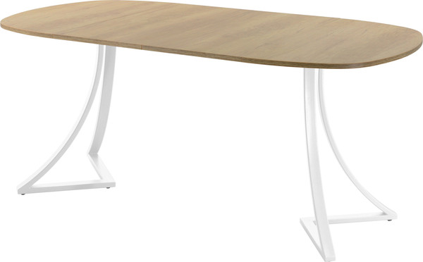 Изображение товара Обеденный стол AMC Elite Е24(900) D7 (белый/дуб небраска натур)