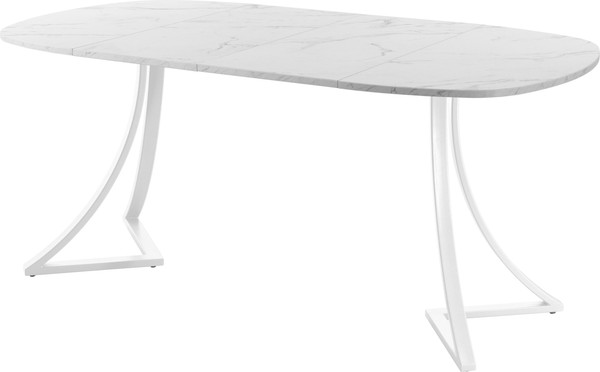 Изображение товара Обеденный стол AMC Elite Е24(900) D7 (белый/мрамор кристалл)