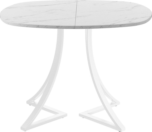 Изображение товара Обеденный стол AMC Elite Е24(900) D7 (белый/мрамор кристалл)