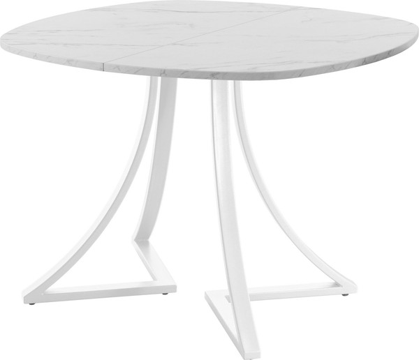 Изображение товара Обеденный стол AMC Elite Е24(900) D7 (белый/мрамор кристалл)