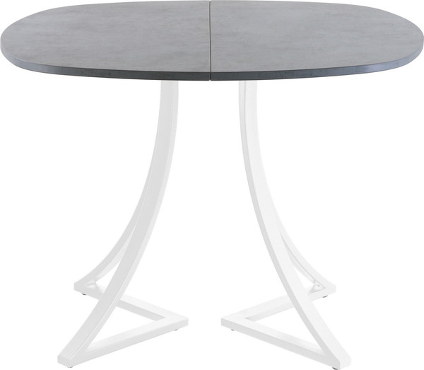 Изображение товара Обеденный стол AMC Elite Е24(900) D7 (белый/бетон чикаго светло-серый)