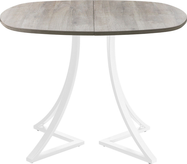 Изображение товара Обеденный стол AMC Elite Е24(900) D7 (белый/дуб уайт-ривер песочно-бежевый)